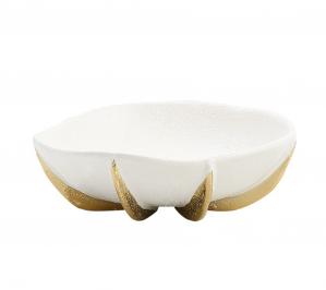 Round Golden Scale Fruit Bowl