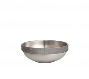 Grey Striped Silver Edged Fruit Bowl B 