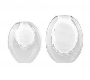 White Spiral Grain Vase
